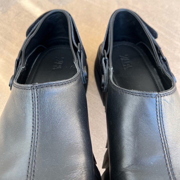 Zara x Vibram Black Slingback Clog Platform Slip On Shoes 42 main image 5